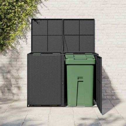 Containerberging Dubbel 148X80X111 Cm Poly Rattan
