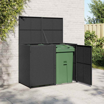 Containerberging Dubbel 148X77X111 Cm Poly Rattan