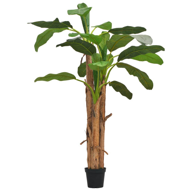 Kunst Bananenboom Met Pot Groen