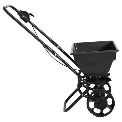 Strooiwagen Duwmodel 15 L 80X46X75 Cm Pvc En Staal Zwart