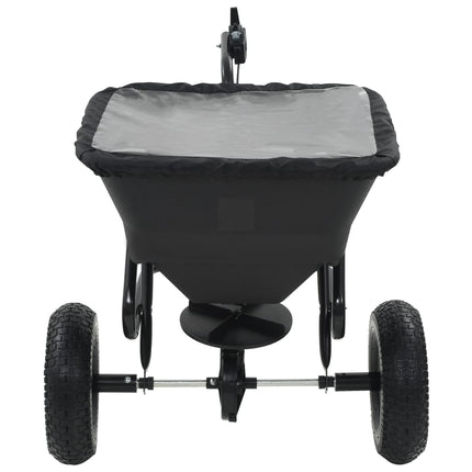 Strooiwagen Sleepmodel 45 L 125X74X79 Cm Pvc En Staal