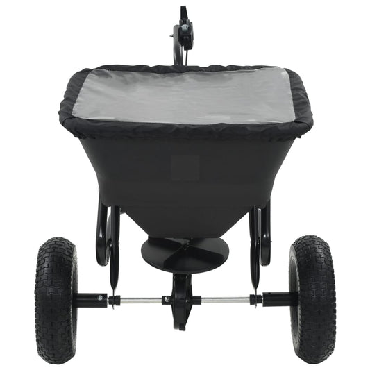 Strooiwagen Sleepmodel 45 L 125X74X79 Cm Pvc En Staal