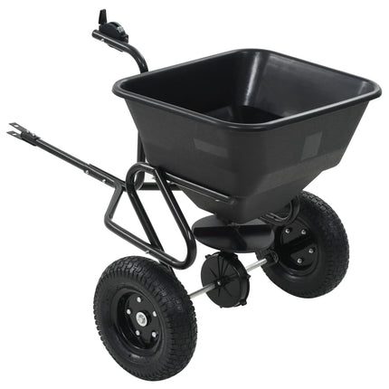 Strooiwagen Sleepmodel 45 L 125X74X79 Cm Pvc En Staal