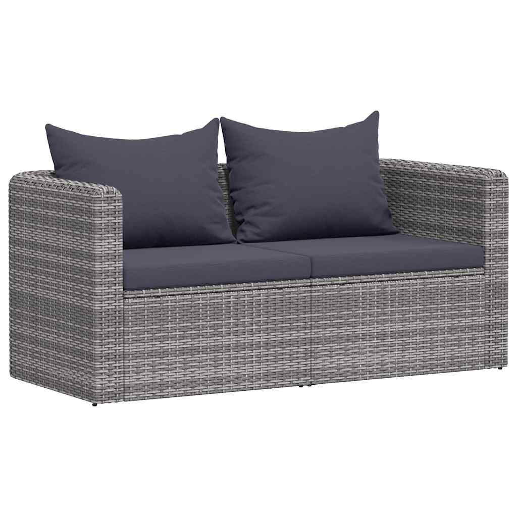 Tuinhoekbanken Poly Rattan Grijs
