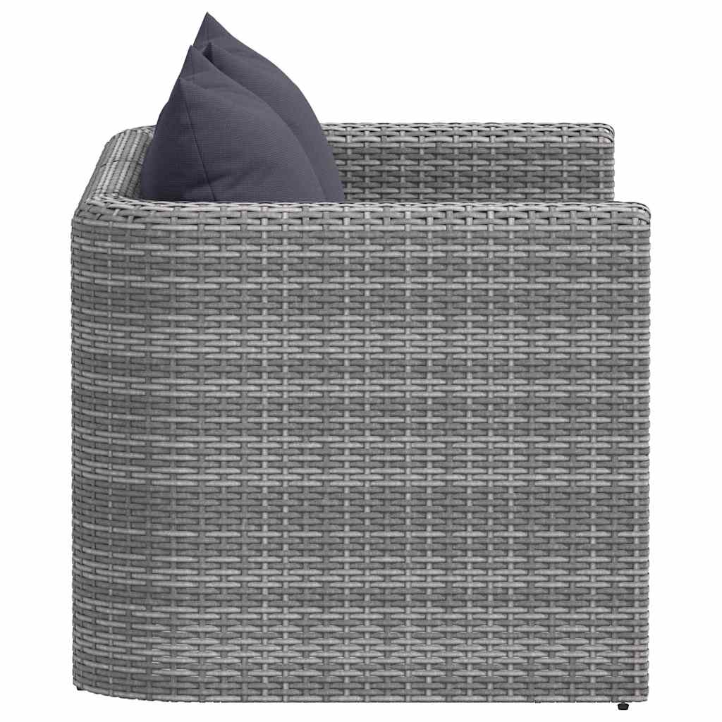 Tuinhoekbanken Poly Rattan Grijs