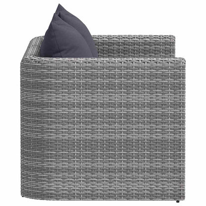 Tuinhoekbanken Poly Rattan Grijs