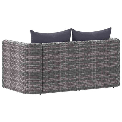 Tuinhoekbanken Poly Rattan Grijs