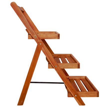 Plantenstandaard 3-Laags 50X63X80 Cm Massief Acaciahout Zwart