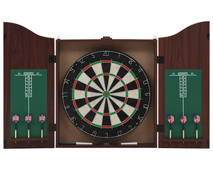 Dartbord Professioneel Met Kast En 6 Darts Sisal