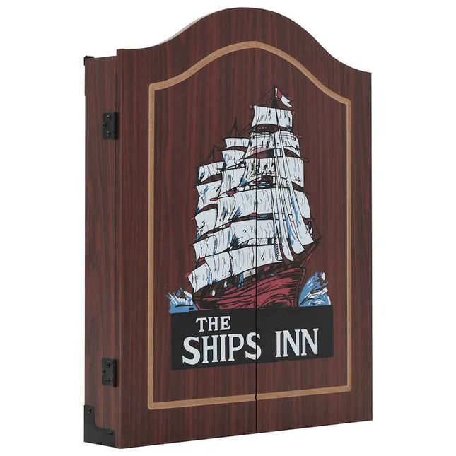 Dartbord Professioneel Met Kast En 6 Darts Sisal
