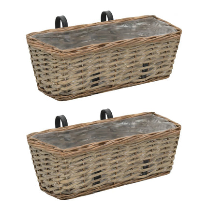 Balkonbakken 80 Cm Wicker Met Pe-Voering