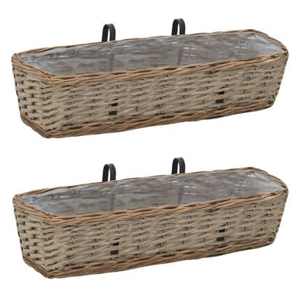 Balkonbakken 80 Cm Wicker Met Pe-Voering