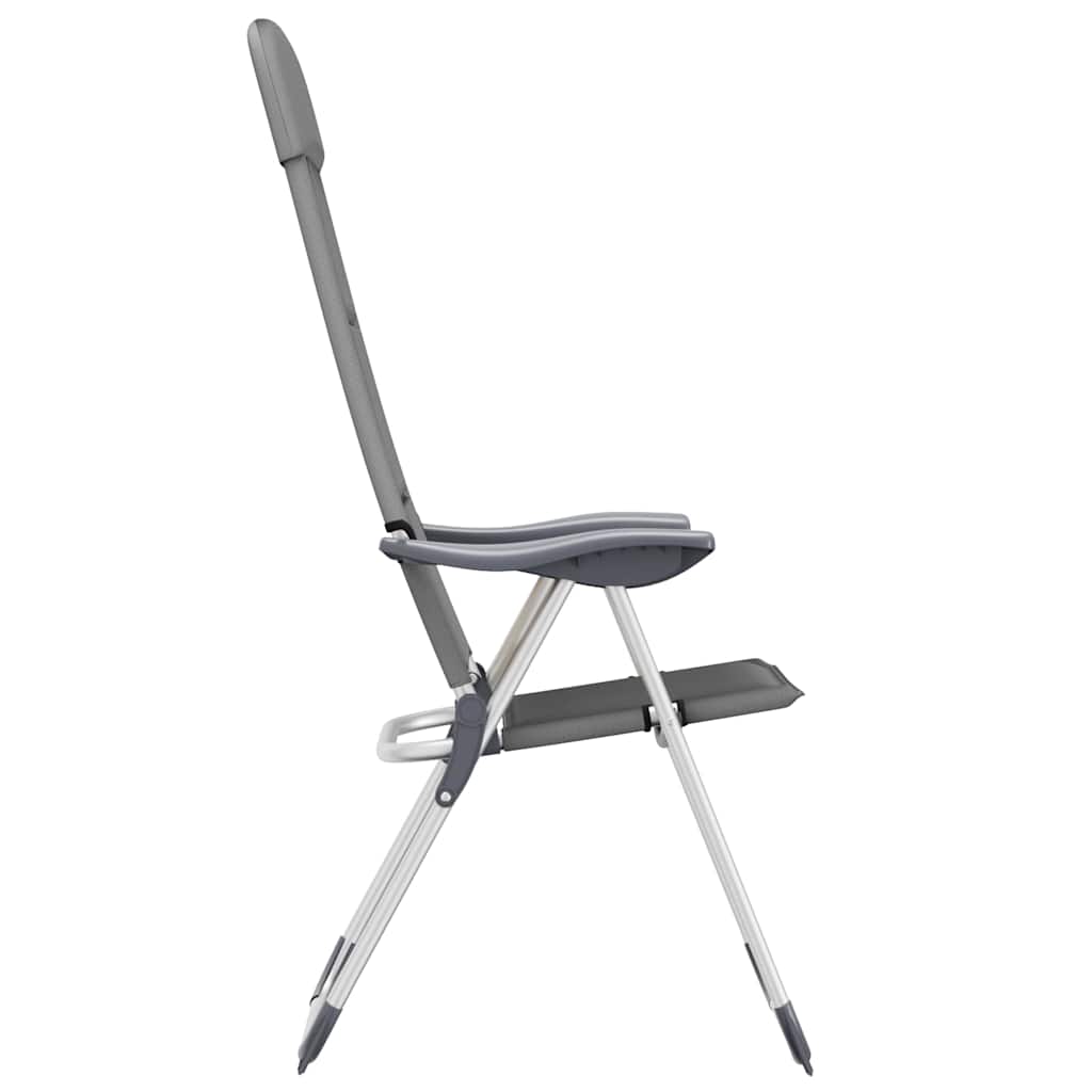 Campingstoelen 58X69X111 Cm Aluminium 2 St