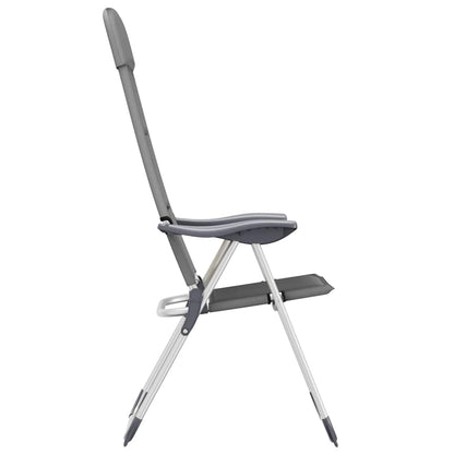 Campingstoelen 58X69X111 Cm Aluminium 2 St