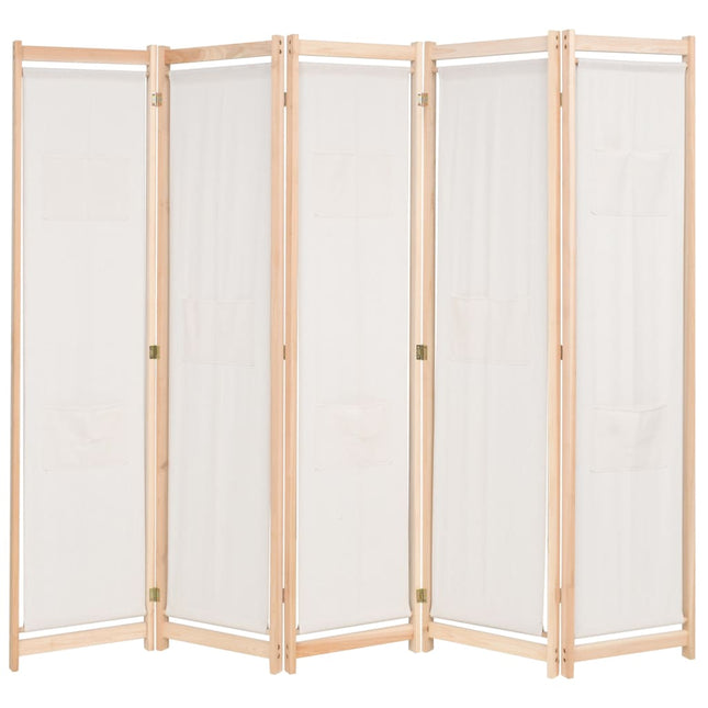 Kamerscherm Met 5 Panelen 200X170X4 Cm Stof