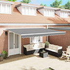 4 × 3 m / Wit / Handmatig (slechts frame)