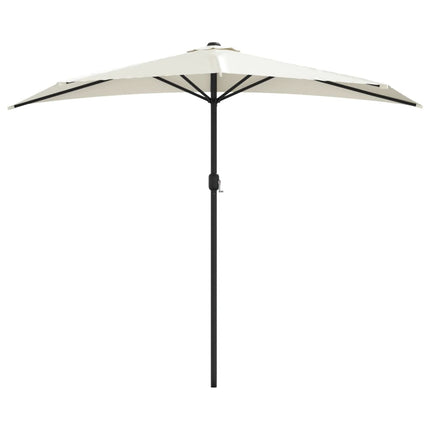 Balkonparasol Half Met Aluminium Paal 270X144 Cm Kleurig