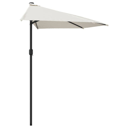Balkonparasol Half Met Aluminium Paal 270X144 Cm Kleurig