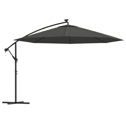 Zweefparasol Met Led-Verlichting Metalen Paal