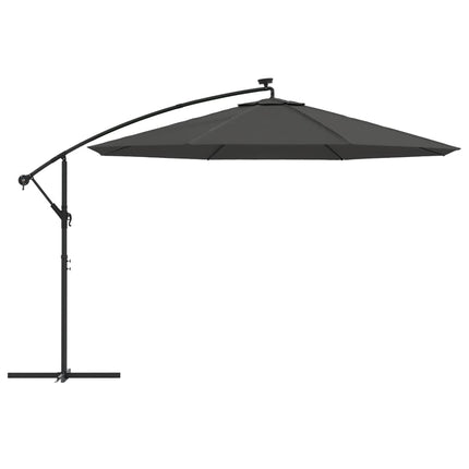 Zweefparasol Met Led-Verlichting Metalen Paal