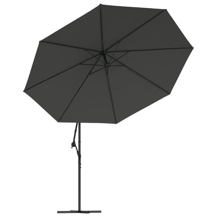 Zweefparasol Met Led-Verlichting Metalen Paal