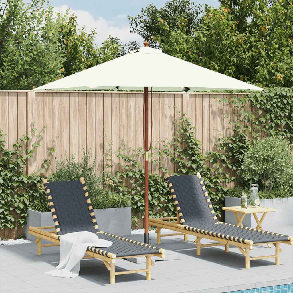 Parasol Met Houten Paal 150X200 Cm
