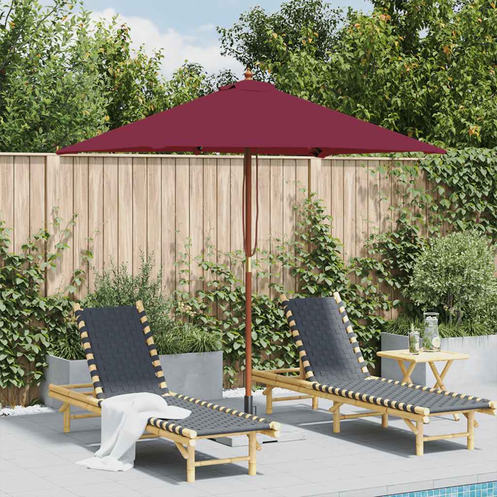 Parasol Met Houten Paal 150X200 Cm
