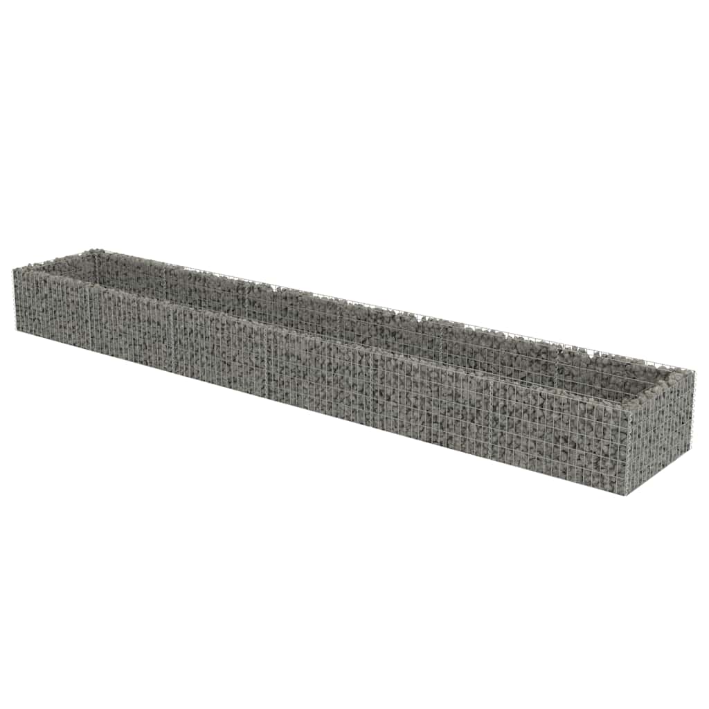 Gabion plantenbak verhoogd 540x90x50 cm gegalvaniseerd staal