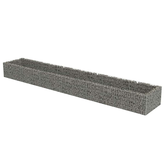 Gabion plantenbak verhoogd 540x90x50 cm gegalvaniseerd staal