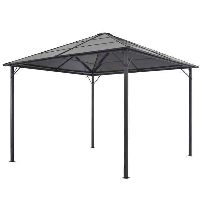 Prieel Met Dak Aluminium Antracietkleurig