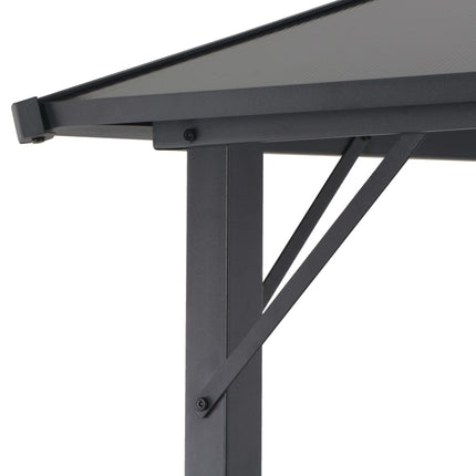 Prieel Met Dak Aluminium Antracietkleurig