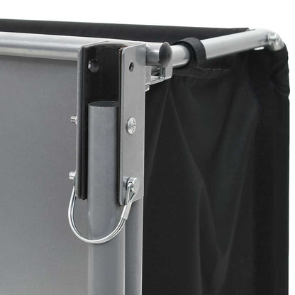 Fietstrailer 65 kg zwart en geel