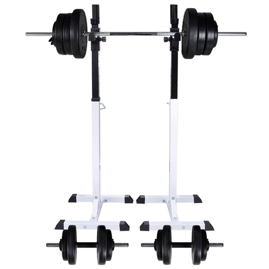 Halter-/squatrek met halterset 60,5 kg