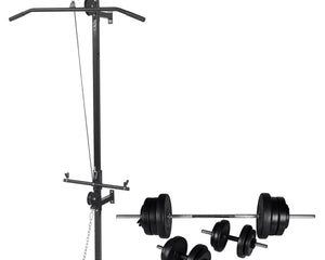Krachttoren Voor Aan De Wand Met Halterset 60,5 Kg