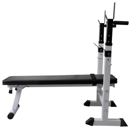 Trainingsbank Met Gewichtenrek En Halterset 60,5 Kg
