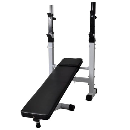Trainingsbank Met Gewichtenrek En Halterset 60,5 Kg