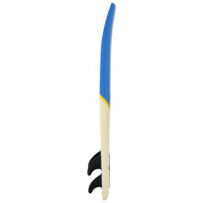 Surfplank 170 cm blauw en crème