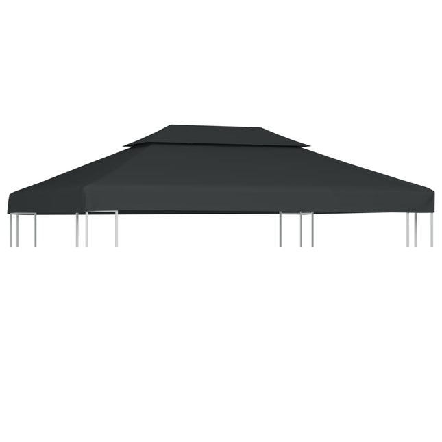 Prieeldak 2-Laags 4X3M 310 G/M² Antracietkleurig