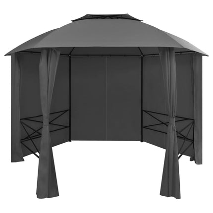 Tuinpaviljoen Met Gordijnen 180 G/M² 360X312X265 Cm