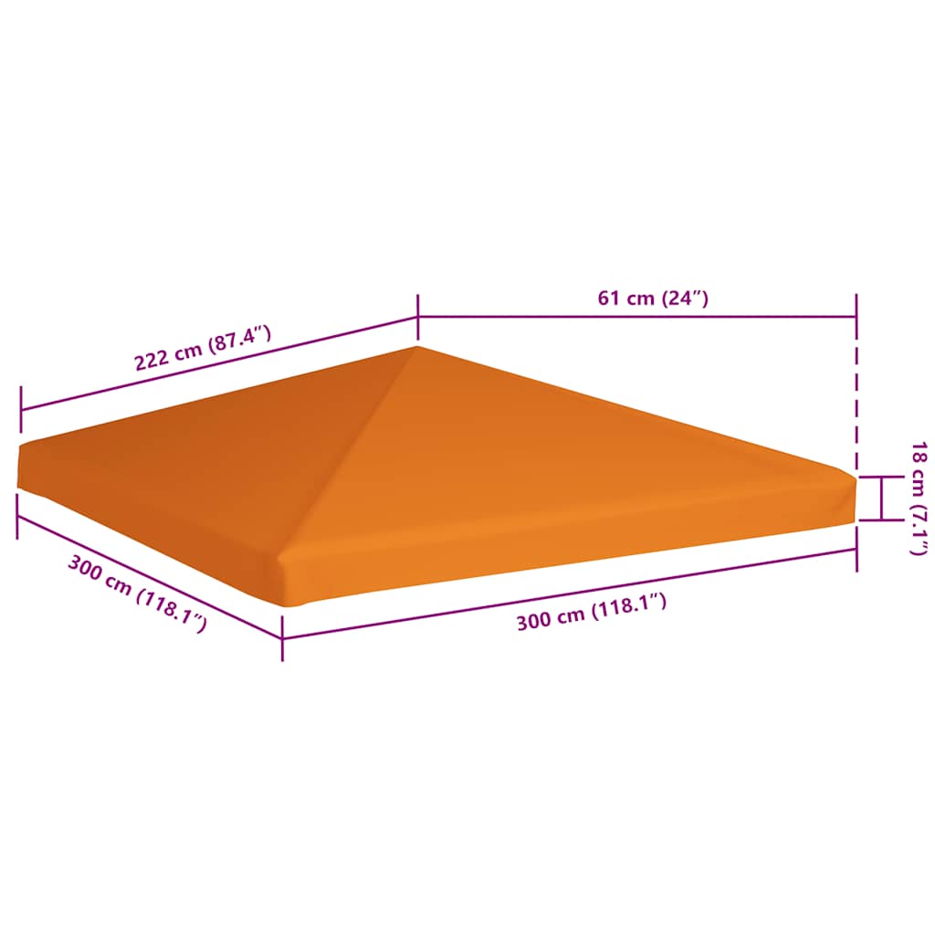 Prieeldak 310 G/M² 3X3 M