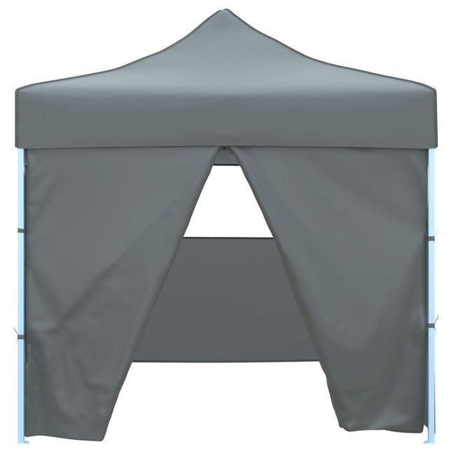Vouwtent Pop-Up Met 4 Zijwanden 3X3 M Antraciet Antraciet