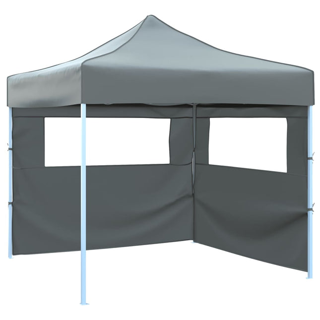 Vouwtent Pop-Up Met 2 Zijwanden 3X3 M Antraciet Antraciet