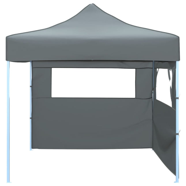 Vouwtent Pop-Up Met 2 Zijwanden 3X3 M Antraciet Antraciet