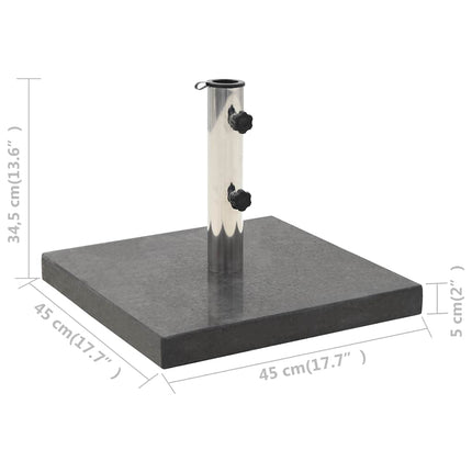 Parasolvoet Vierkant 28,5 Kg Graniet