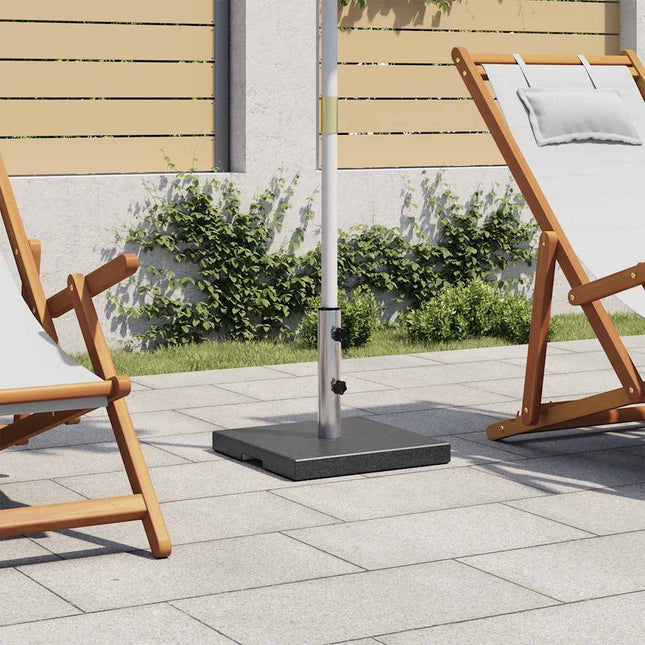 Parasolvoet Vierkant 20 Kg Graniet Zwart
