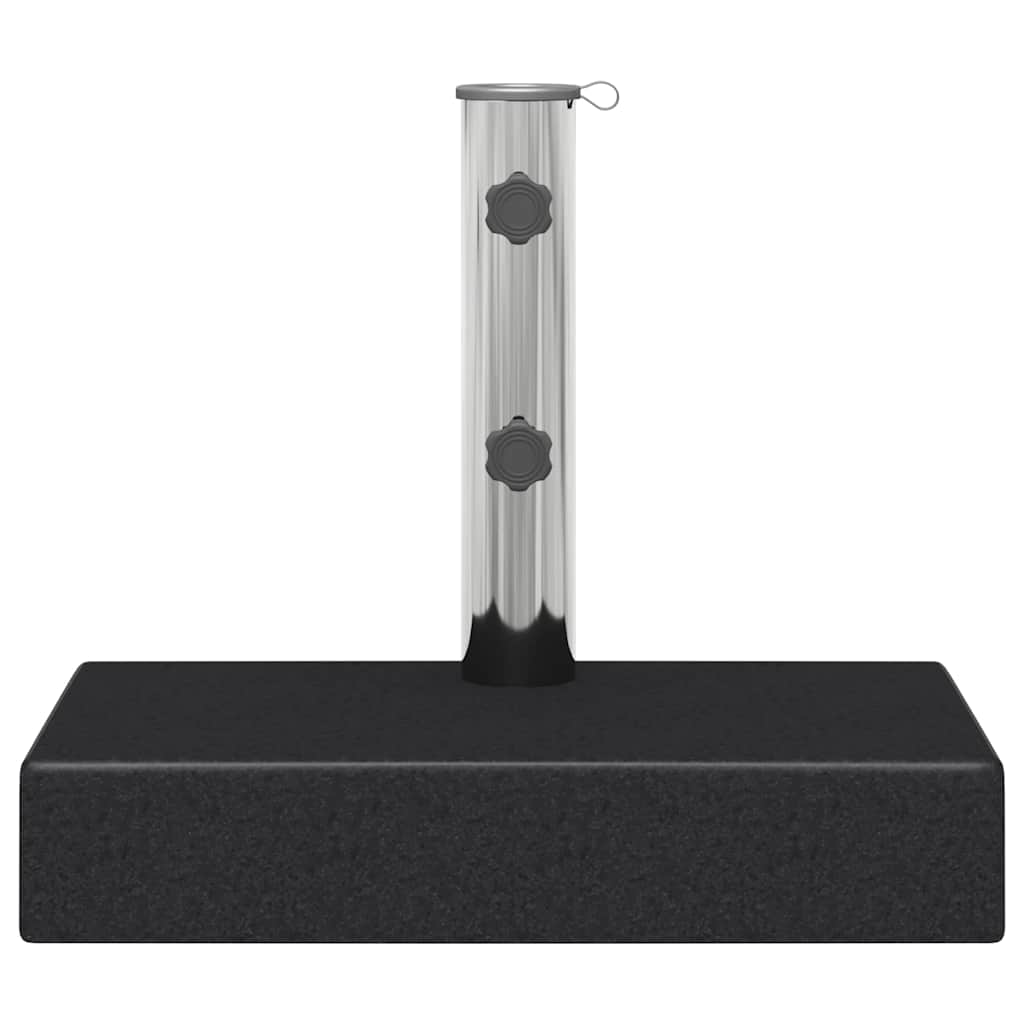 Parasolvoet rechthoekig 25 kg graniet zwart