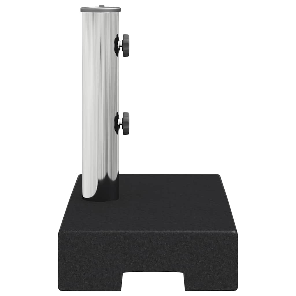 Parasolvoet rechthoekig 25 kg graniet zwart