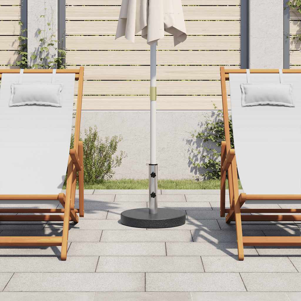 Parasolvoet rond 20 kg graniet zwart