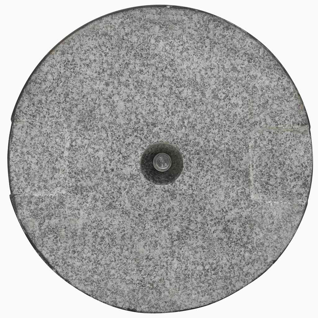 Parasolvoet rond 20 kg graniet zwart
