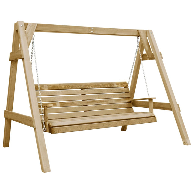 Schommelbank 205X150X157 Cm Geïmpregneerd Grenenhout Crème